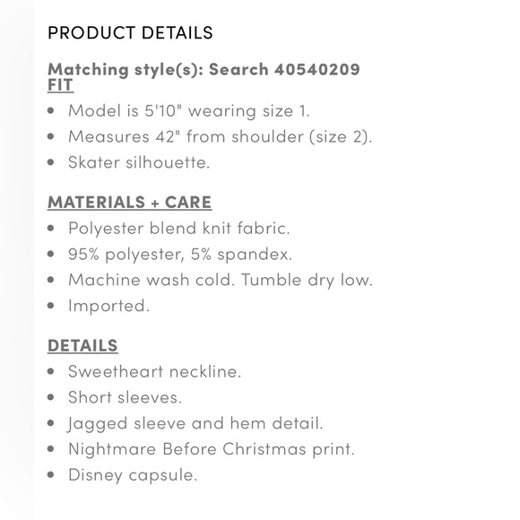 Torrid Disney Sally Patches Dress w/ leggings - Picture 8 of 8